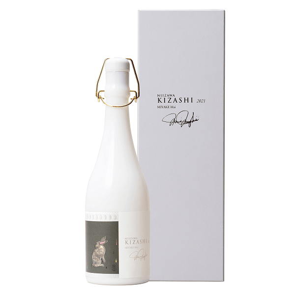 Japanese Sake - NIIZAWA KIZASHI Junmai Daiginjo Artist Edition White Bottle  (7% Polished Rice) 720ml